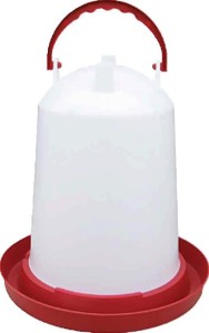 Poidło dla drobiu zakręcane, 10 l, z rączką i korkiem