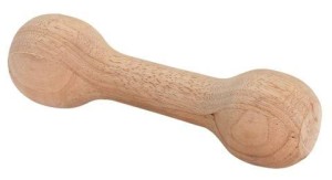 Hantel drewniany, do aportowania dla psa, okrągły, 15 cm, 125 g, Kerbl