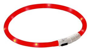 Obroża dla psa LED Maxi Safe, 65 cm x 10 mm, czerwona, Kerbl