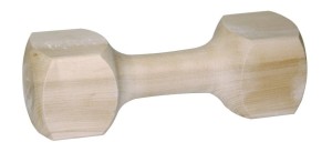 Hantel drewniany, do aportowania dla psa, okrągły, 24 cm, 400 g, Kerbl