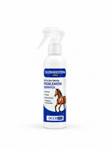 Spray z chlorheksydyną grzybica stany zapalne dla koni 100 ml DEER PET 
